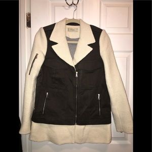 Zara Trafaluc Tweed Biker Jacket M